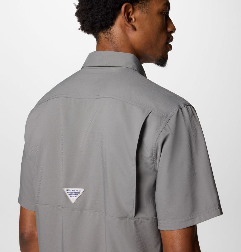 Men's PFG Blood and Guts V Short Sleeve Shirt, Color: City Grey, image 5