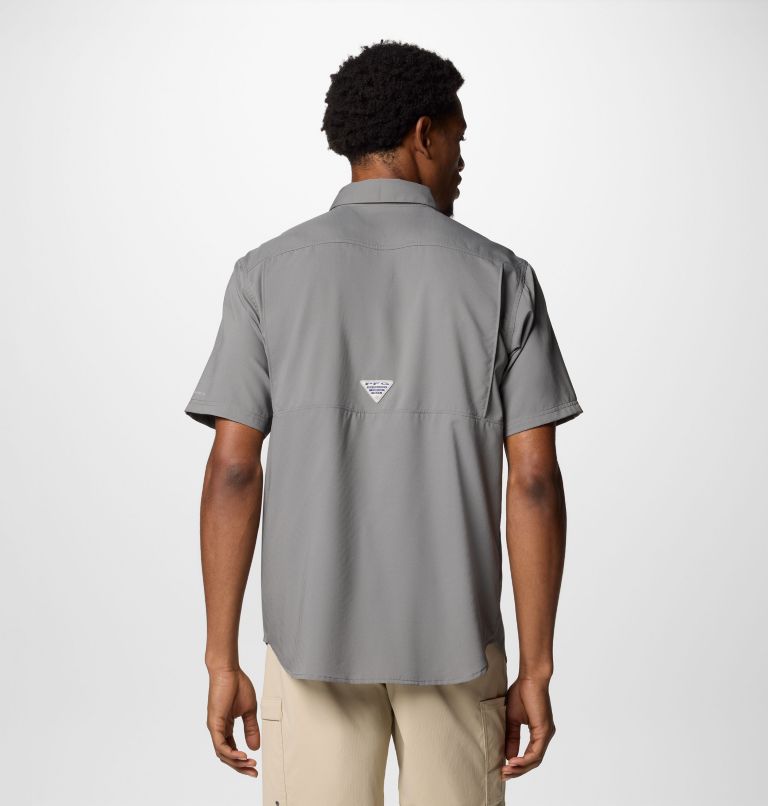 Men's PFG Blood and Guts V Short Sleeve Shirt, Color: City Grey, image 2
