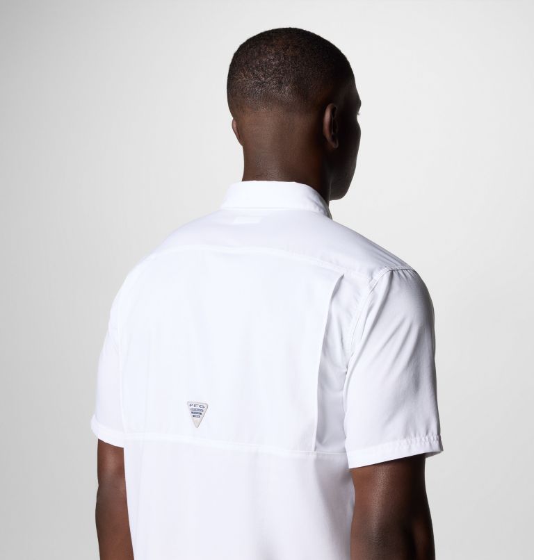 Men's PFG Blood and Guts V Short Sleeve Shirt, Color: White, image 6