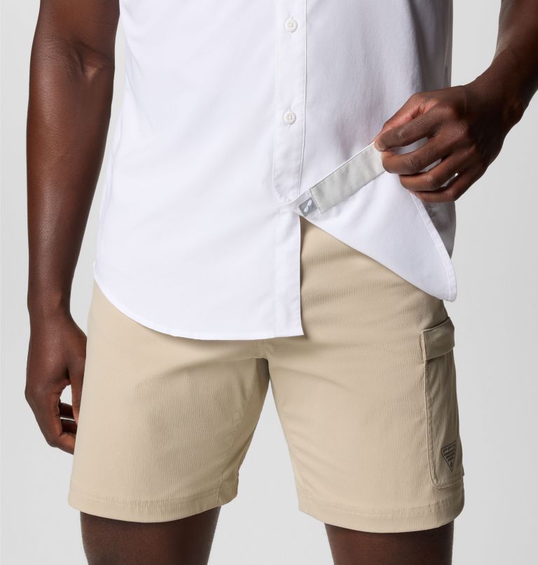 Men's PFG Blood and Guts V Short Sleeve Shirt, Color: White, image 7