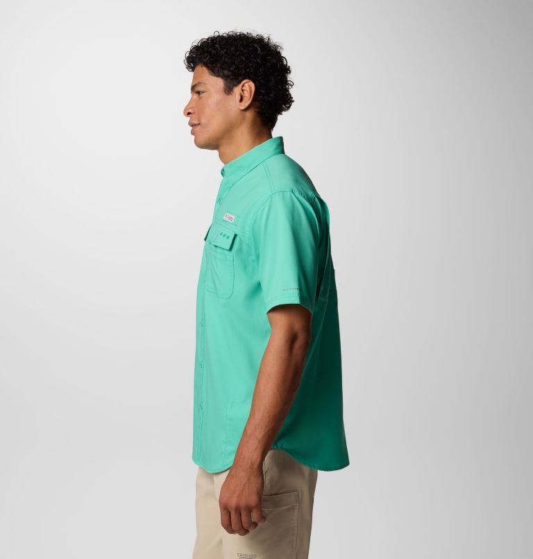 Men's PFG Blood and Guts V Short Sleeve Shirt, Color: Glaze Green, image 4