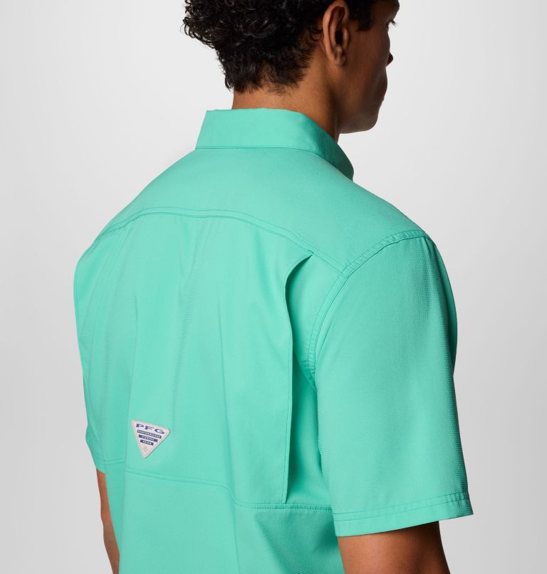 Men's PFG Blood and Guts V Short Sleeve Shirt, Color: Glaze Green, image 7