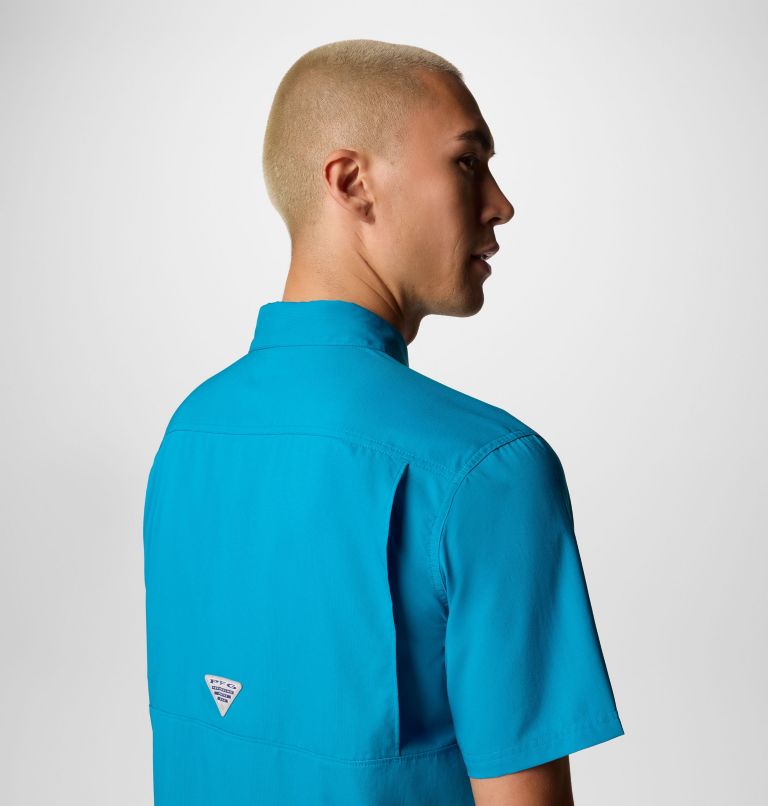 Men's PFG Blood and Guts V Short Sleeve Shirt, Color: Blue Echo, image 7