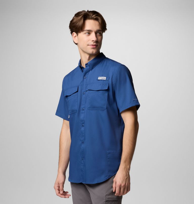 Men's PFG Blood and Guts V Short Sleeve Shirt, Color: Carbon, image 4