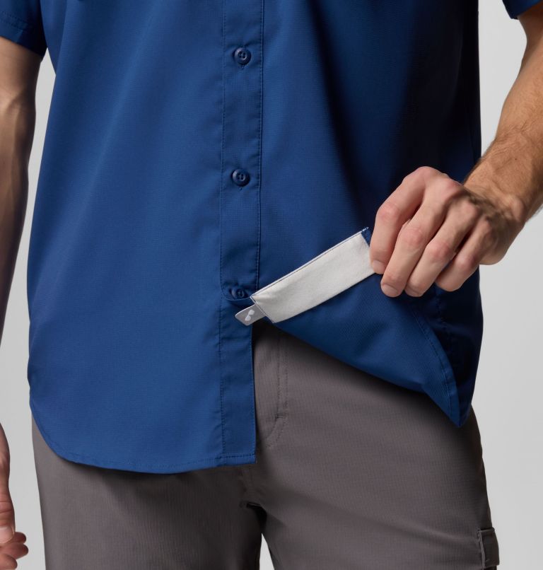 Men's PFG Blood and Guts V Short Sleeve Shirt, Color: Carbon, image 7