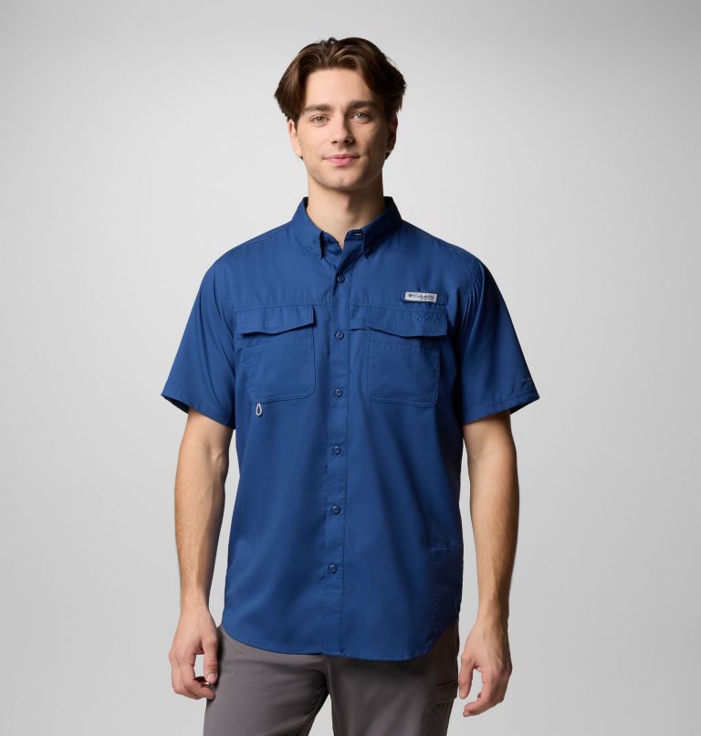 Men's PFG Blood and Guts V Short Sleeve Shirt, Color: Carbon, image 1