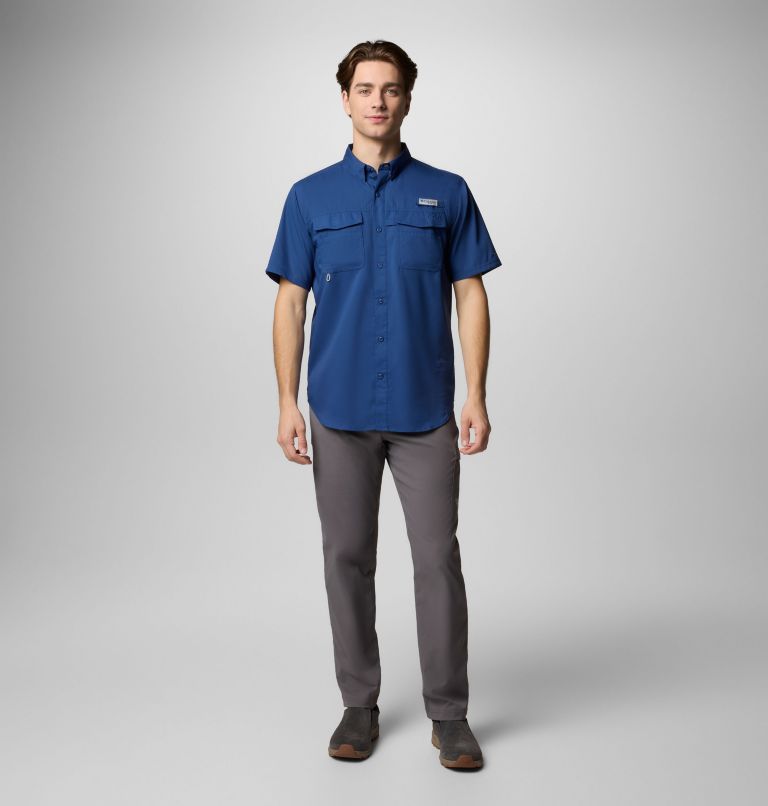 Men's PFG Blood and Guts V Short Sleeve Shirt, Color: Carbon, image 2