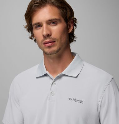 Men's PFG Freezer Polo Shirt, Color: Cool Grey, image 4