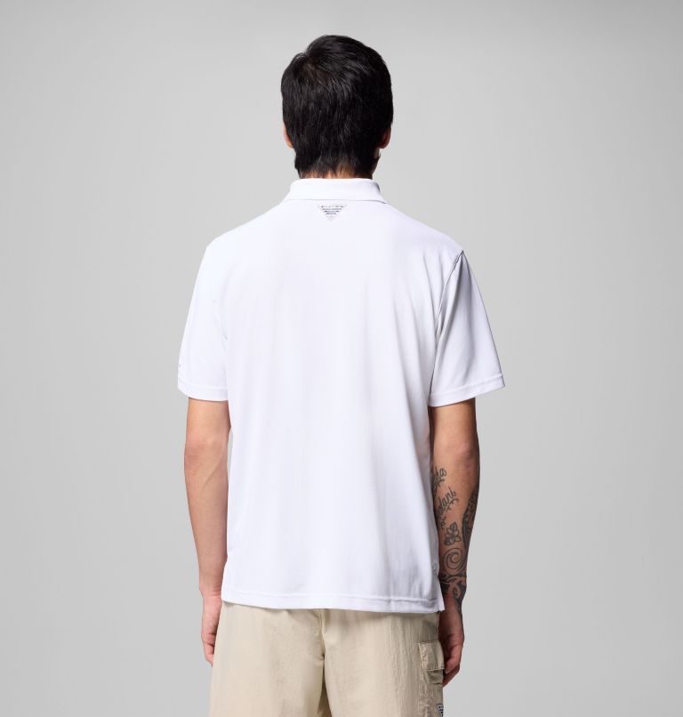 Men's PFG Freezer Polo Shirt, Color: White, image 2