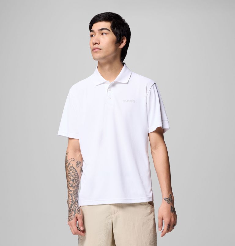 Men's PFG Freezer Polo Shirt, Color: White, image 1