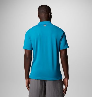 Men's PFG Freezer Polo Shirt, Color: Blue Echo, image 23