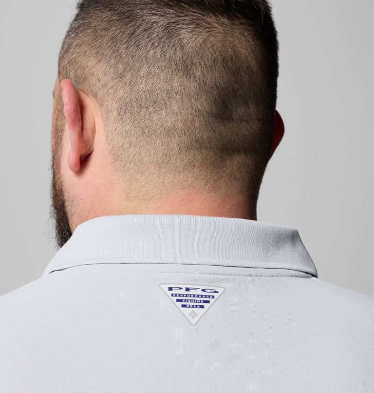 Men's PFG Freezer Polo Shirt - Big, Color: Cool Grey, image 5