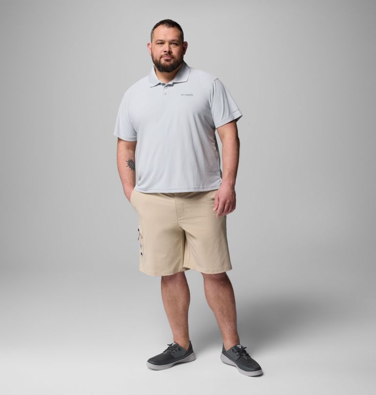 Men's PFG Freezer Polo Shirt - Big, Color: Cool Grey, image 7