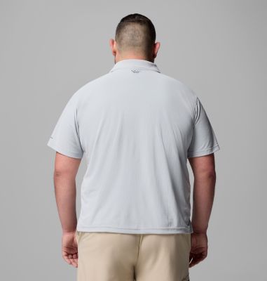 Men's PFG Freezer Polo Shirt - Big, Color: Cool Grey, image 14