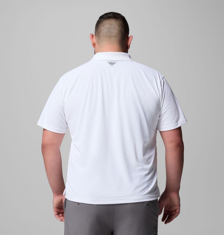 Men's PFG Freezer Polo Shirt - Big, Color: White, image 2