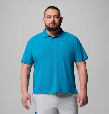 Men's PFG Freezer Polo Shirt - Big, Color: Blue Echo, image 25