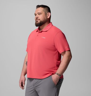 Men's PFG Freezer Polo Shirt - Big, Color: Sunset Red, image 11