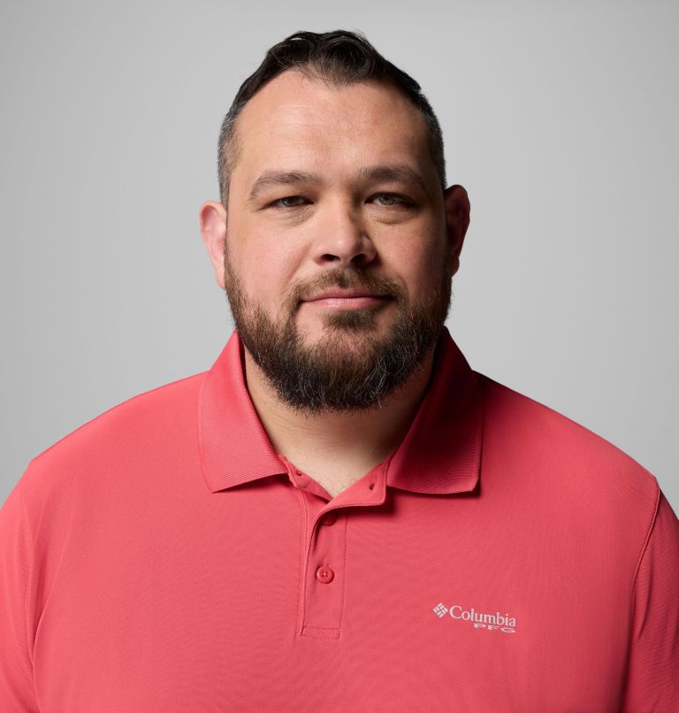 Men's Freezer Polo Shirt - Big | 683 | 6X, Color: Sunset Red, image 4