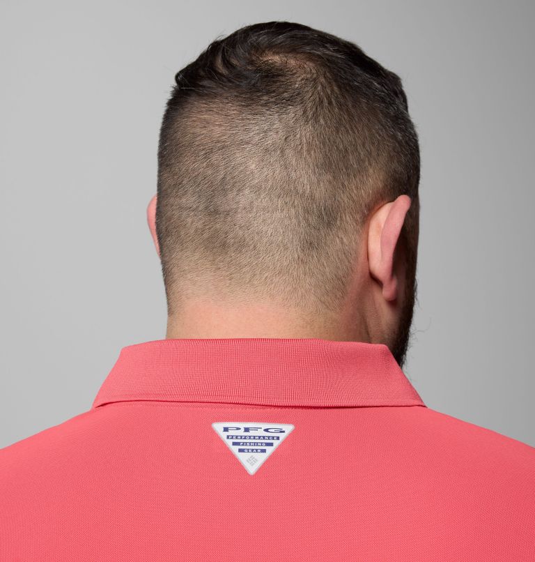 Men's Freezer Polo Shirt - Big | 683 | 6X, Color: Sunset Red, image 5