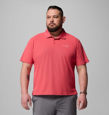 Men's PFG Freezer Polo Shirt - Big, Color: Sunset Red, image 9