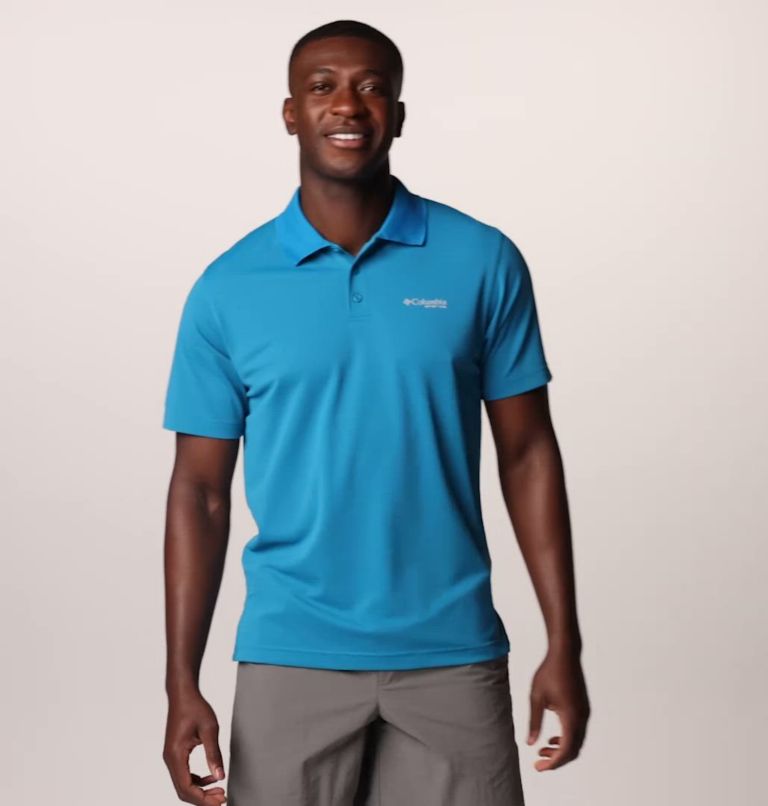 Men's Freezer Polo Shirt - Tall, Color: Blue Echo