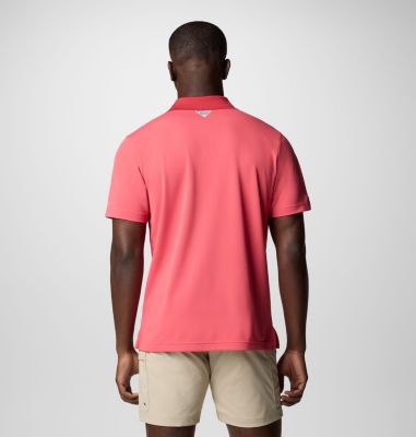 Men's Freezer Polo Shirt - Tall, Color: Sunset Red, image 7