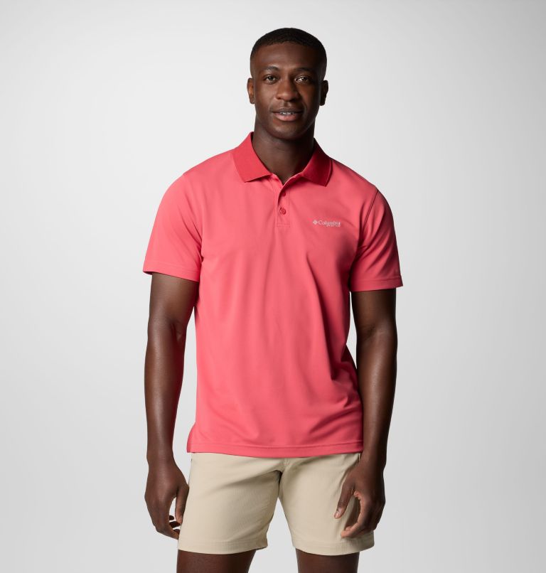 Men's Freezer Polo Shirt - Tall, Color: Sunset Red, image 1