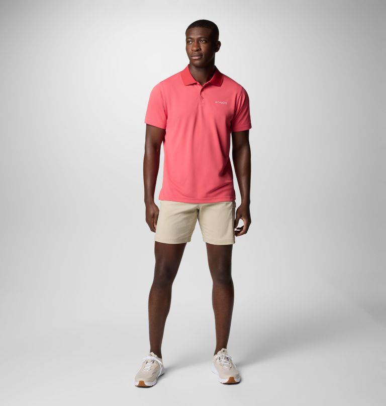 Men's Freezer Polo Shirt - Tall, Color: Sunset Red, image 2