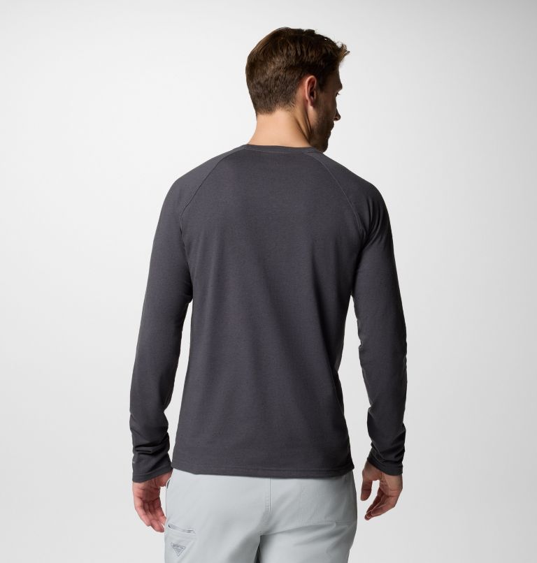 Men's PFG Uncharted Neps Long Sleeve Shirt, Color: Shark, image 3