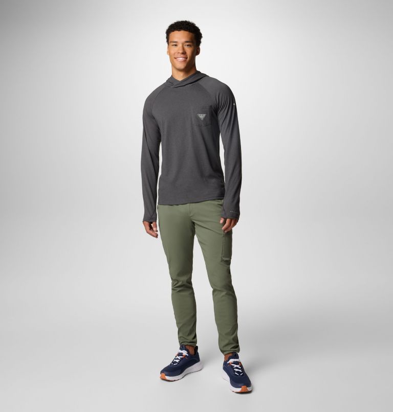 Men's PFG Uncharted Neps Hoodie, Color: Shark, image 2