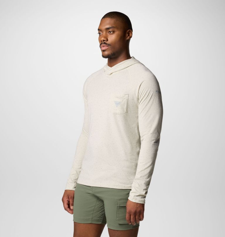 Men's PFG Uncharted Neps Hoodie, Color: Stone, image 4