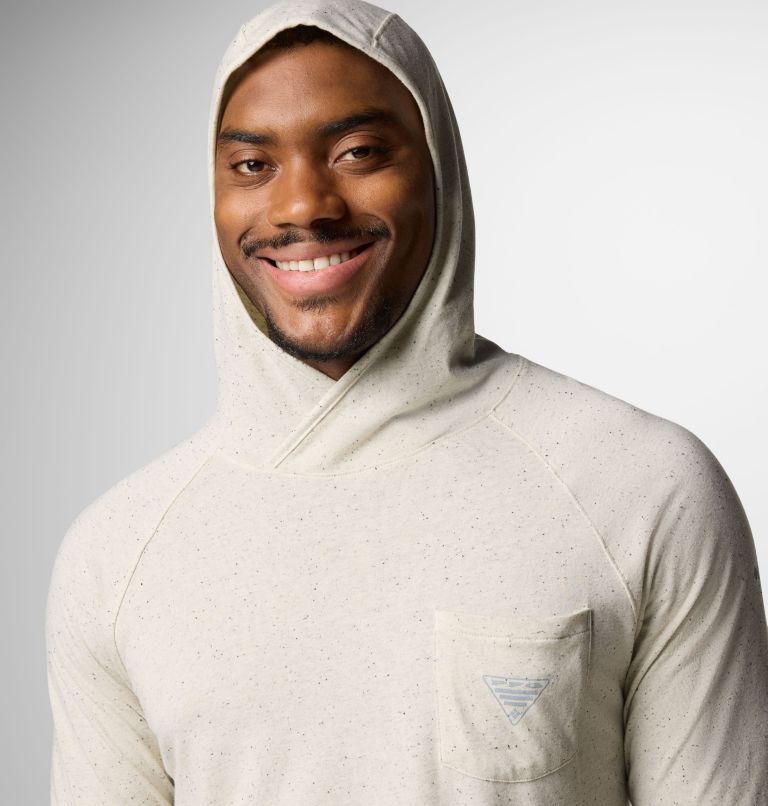 Men's PFG Uncharted Neps Hoodie, Color: Stone, image 5
