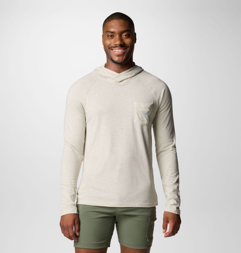 Men's PFG Uncharted Neps Hoodie, Color: Stone, image 1