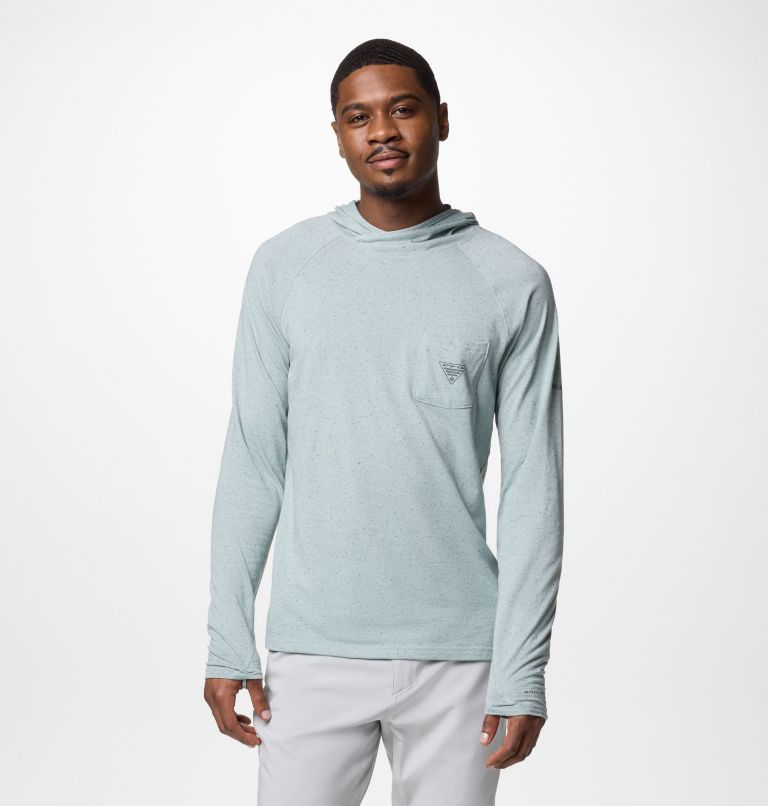 Men's PFG Uncharted Neps Hoodie, Color: Crushed Blue, image 1