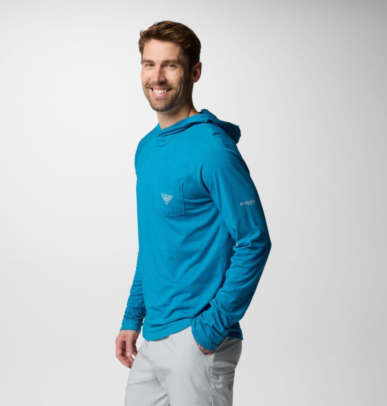 Men's PFG Uncharted Neps Hoodie, Color: Blue Echo, image 4