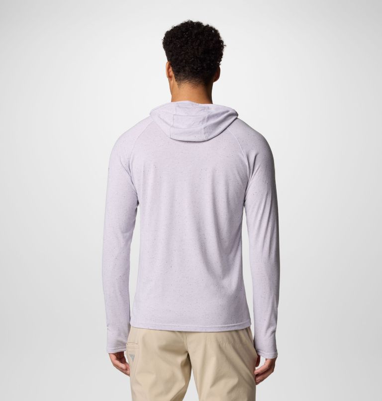 Men's PFG Uncharted Neps Hoodie, Color: Lavender Pearl, image 3