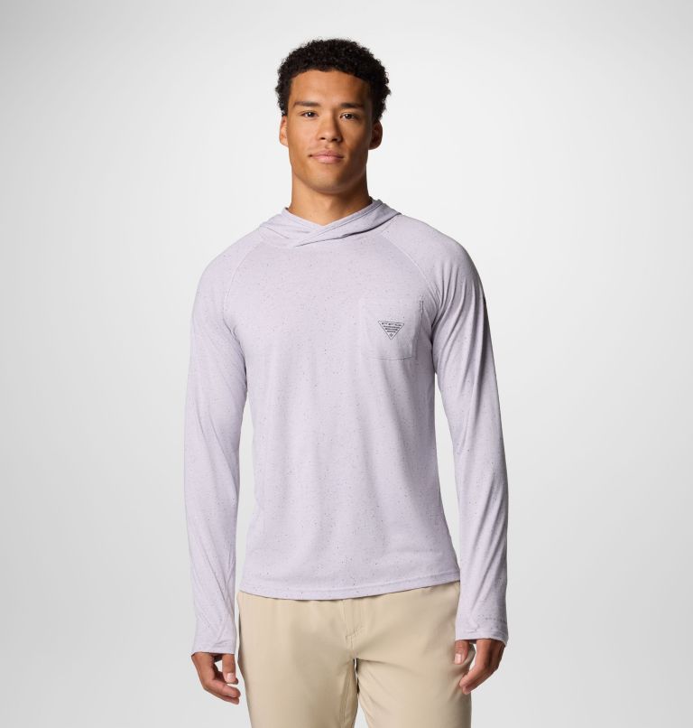Men's PFG Uncharted Neps Hoodie, Color: Lavender Pearl, image 1