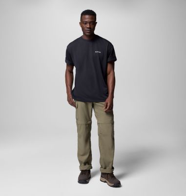 Camiseta técnica con estampado Cedar Trail Back para hombre, Color: Black, Trailguide Icons, image 2