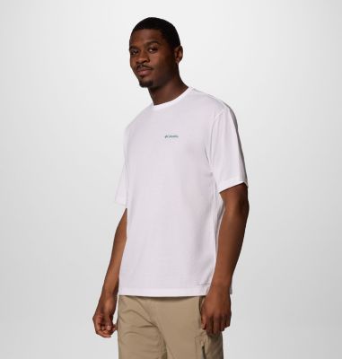 Camiseta técnica con estampado Cedar Trail Back para hombre, Color: White, Trailguide Icons, image 11