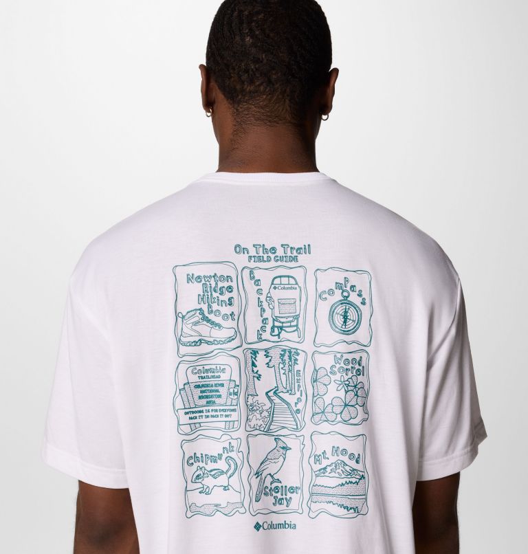 T-shirt Technique Graphique Cedar Trail Back Homme, Color: White, Trailguide Icons, image 5
