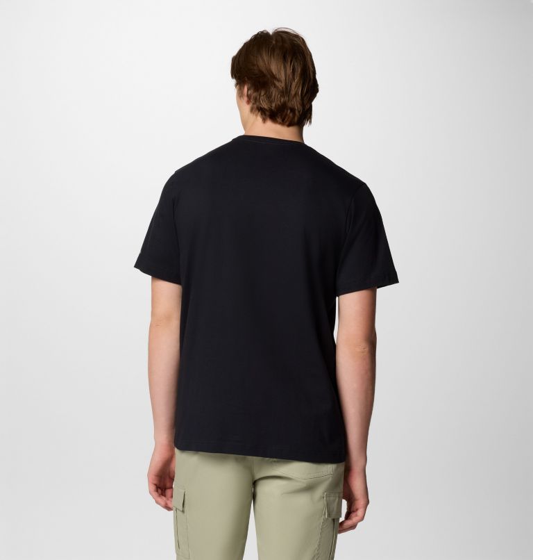 Men's Kettle River Graphic T-Shirt, Color: Black, Campsite Badge, image 2