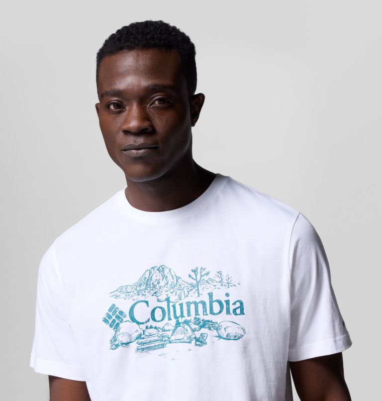 T-shirt Graphique Kettle River Homme, Color: White, Campsite Badge, image 5