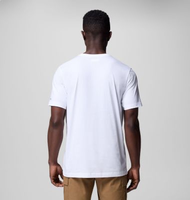 T-shirt stampata Kettle River da uomo, Color: White, Campsite Badge, image 3