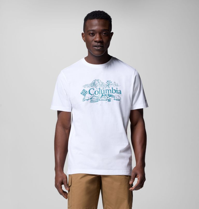 T-shirt Graphique Kettle River Homme, Color: White, Campsite Badge, image 1