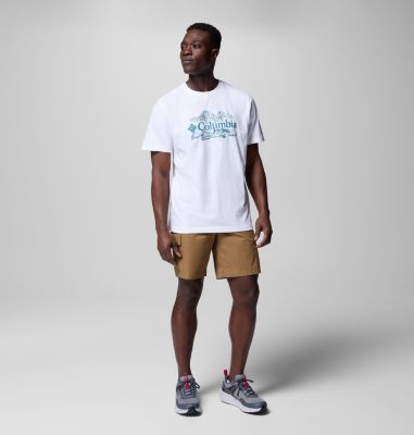 T-shirt stampata Kettle River da uomo, Color: White, Campsite Badge, image 2