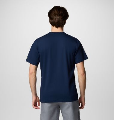 T-shirt stampata Kettle River da uomo, Color: Collegiate Navy, Campsite Badge, image 6