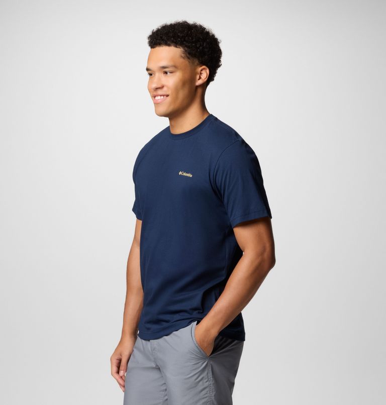 Men's Kettle River Back Graphic T-Shirt, Color: Collegiate Navy, Trailguide Icons, image 3