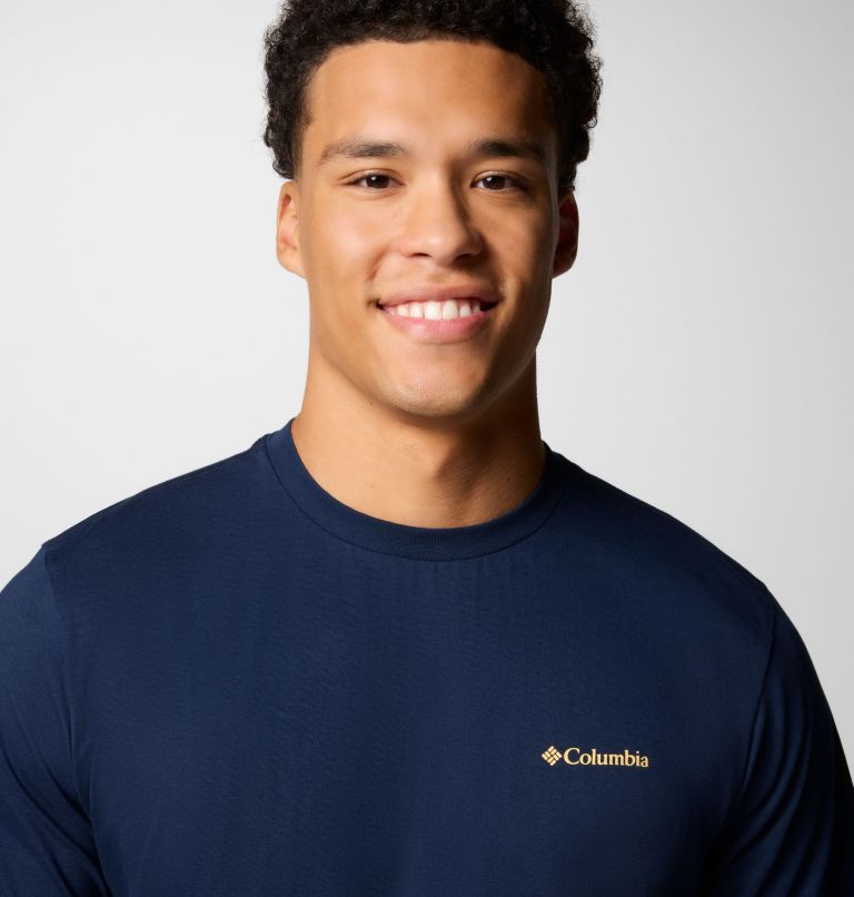 Men's Kettle River Back Graphic T-Shirt, Color: Collegiate Navy, Trailguide Icons, image 4