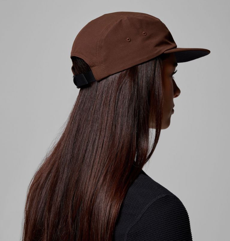 Unisex Creek Side 5 Panel Hat, Color: Tobacco, Houndstooth Patch, image 6