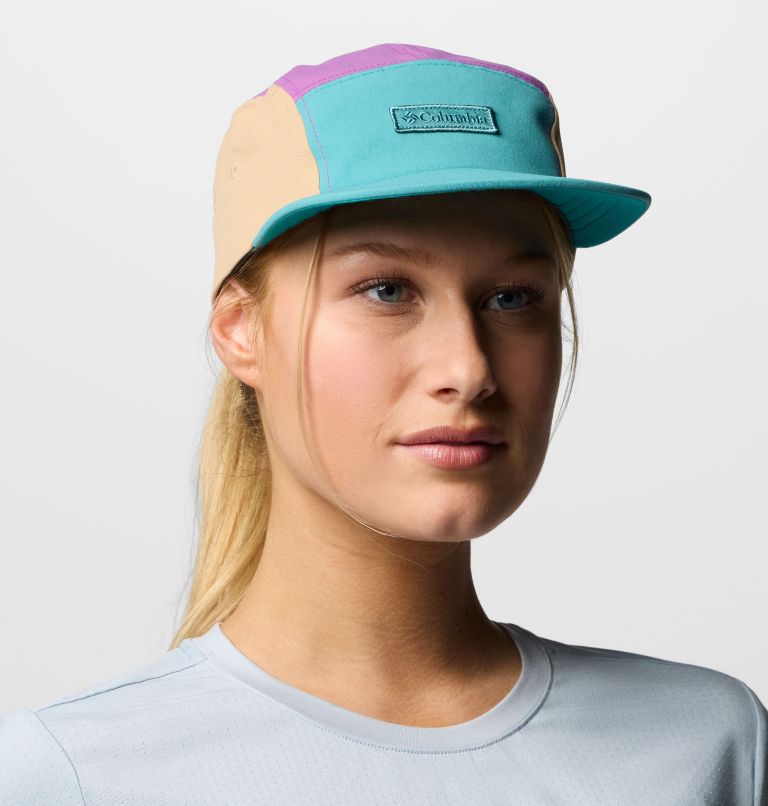 Unisex Creek Side 5 Panel Hat, Color: Teal, Razzle, Canoe, image 4